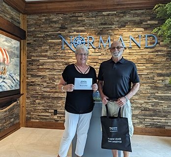 Yesterday the winner of the Normand Grand Prize draw, Valerie Frenette came to the Normand to claim her prize. Their incredible prize is an all-inclusive weeklong vacation to the picturesque city of Halifax in Nova Scotia, arranged by Niche Travel Group. 